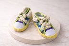 Single Dog Sneaker Chew Toy with Knotted Rope & built in interactive Squeaker