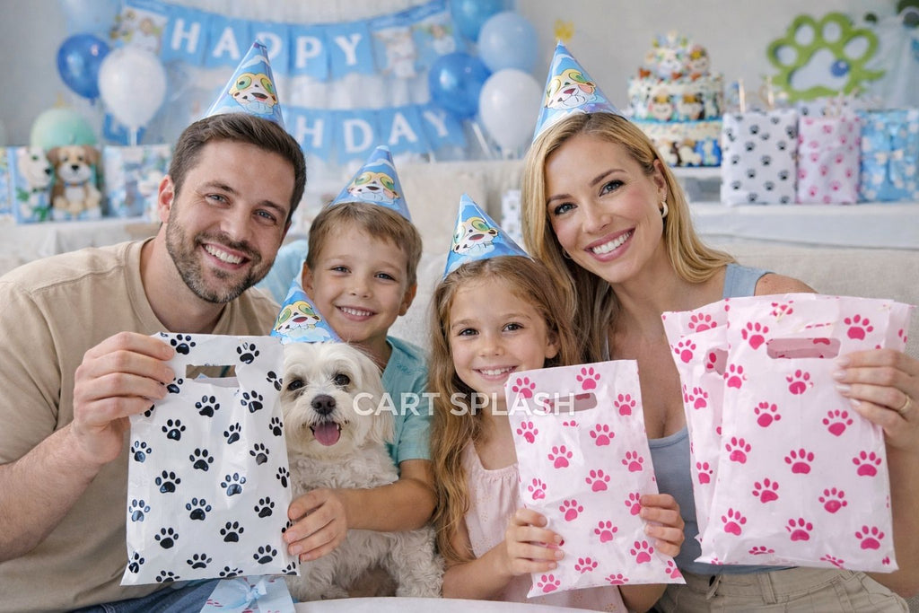 25 pcs Paw Print Gift Bag
