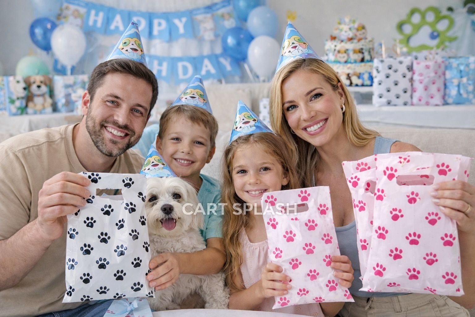 25 pcs Paw Print Gift Bag
