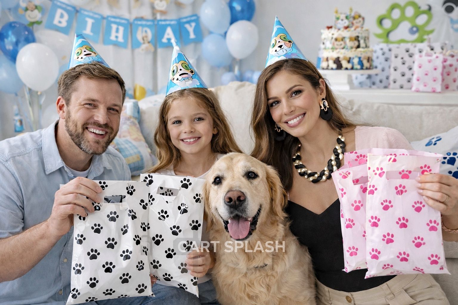 25 pcs Paw Print Gift Bag