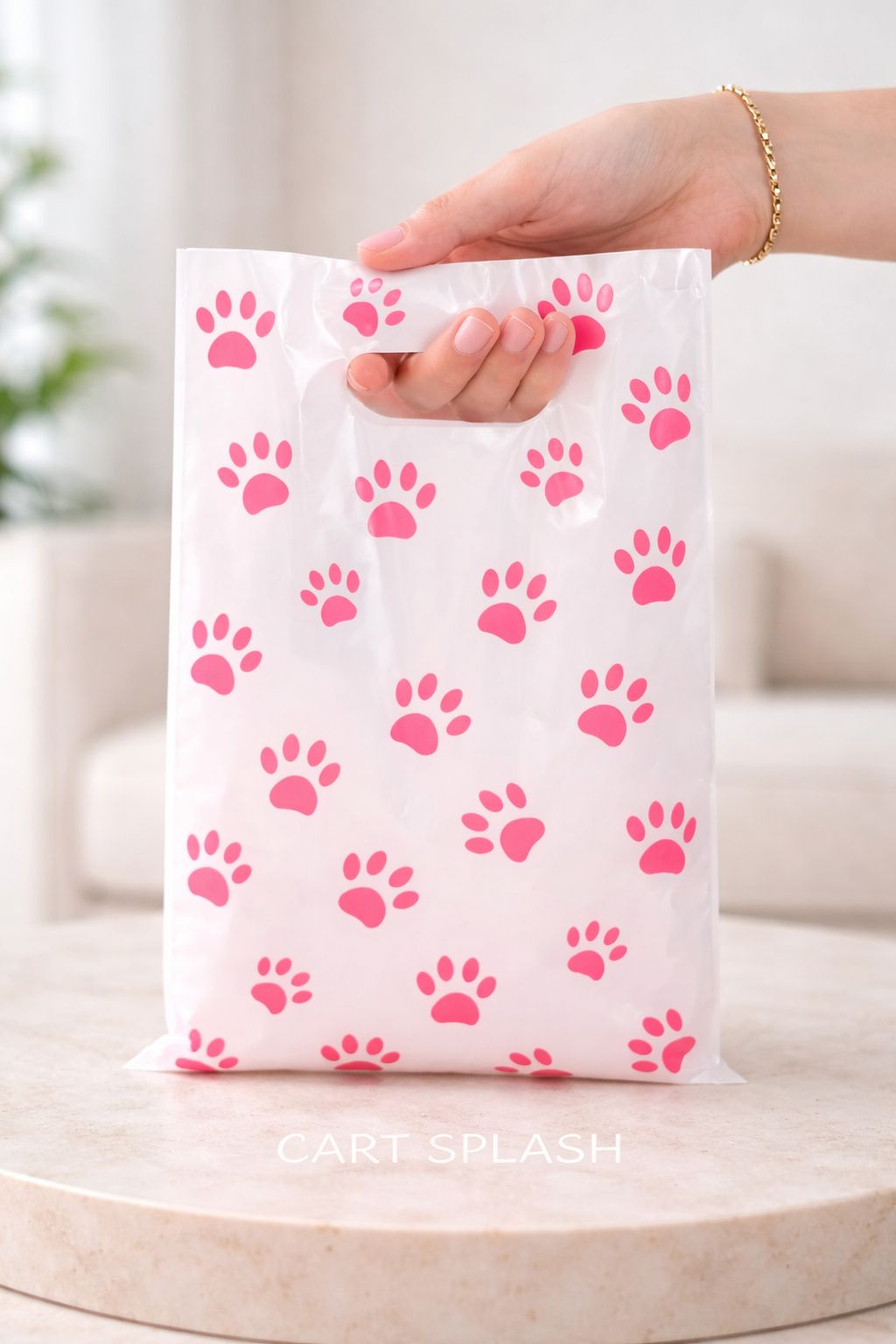 25 pcs Paw Print Gift Bag
