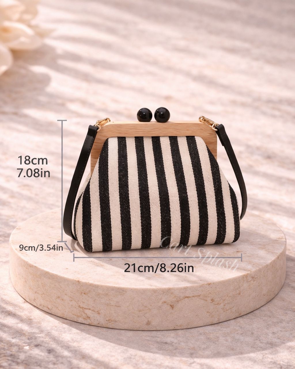 Women's Trendy and Fashionable Striped Exquisite Crossbody Bag, with Contrasting Colors and Adjustable Shoulder Straps, Simple and Versatile, Elegant and Fashionable.