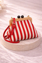 Women's Trendy and Fashionable Striped Exquisite Crossbody Bag, with Contrasting Colors and Adjustable Shoulder Straps, Simple and Versatile, Elegant and Fashionable.