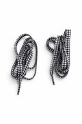 Houndstooth Shoelaces Checkered Black And White Flat 130cm 39 4inches Suitable For Men And Women